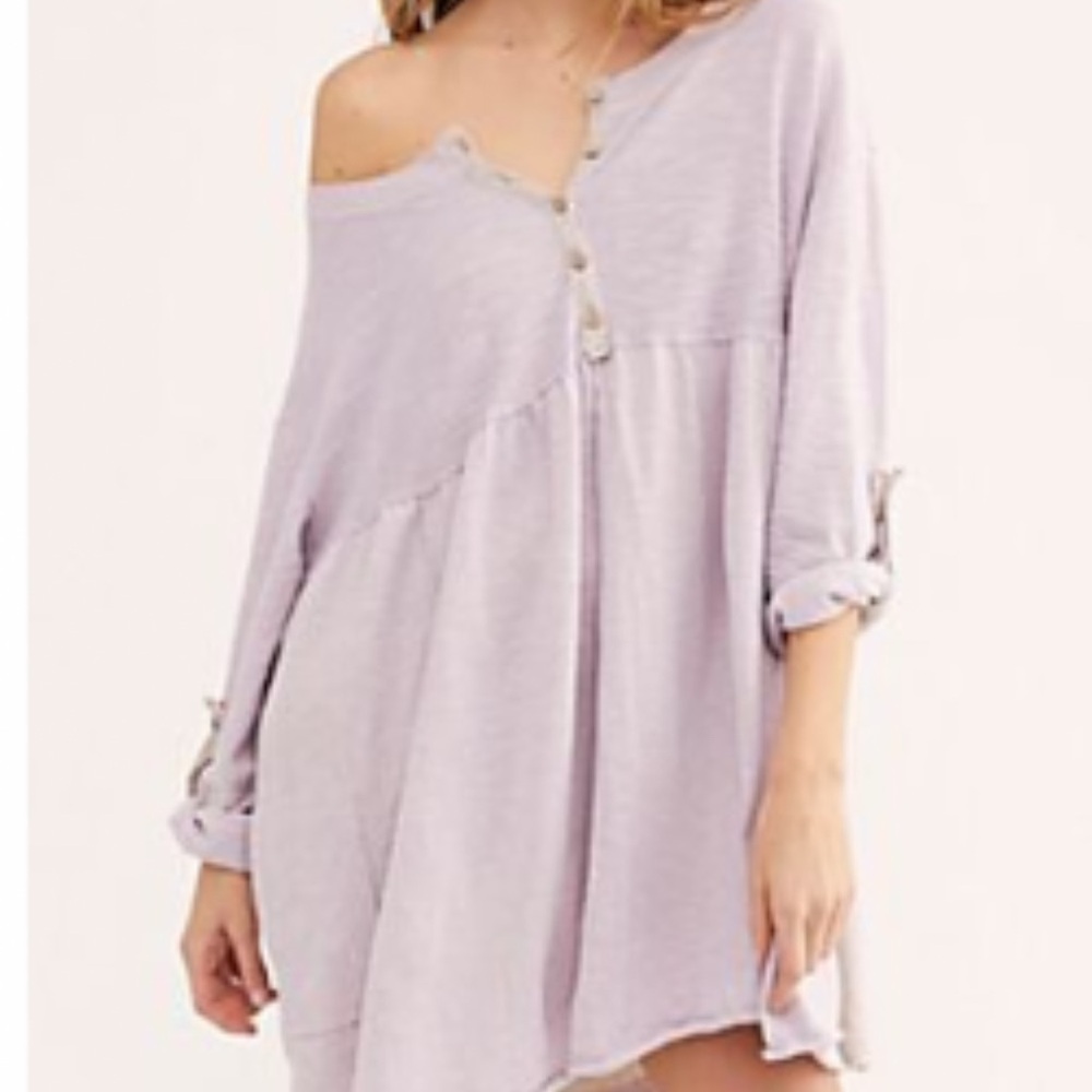 Free People Pine Parks Sweater Dress, Lavender, Size Small